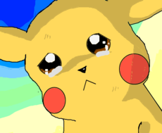 Pikachu triste