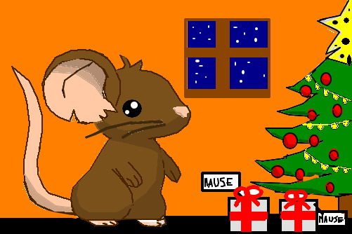 Rato transformice em tempo de natal