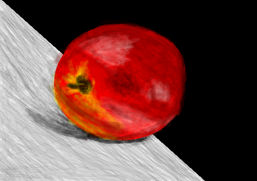 uma maçã na lua