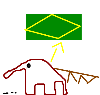 tamanduá bandeira