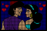 Aladdin e Jasmine pixel