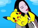 Elaineee com o Pikachu