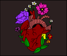 flowery heart 