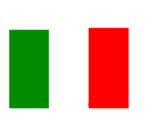 Bandeira da Itália.
