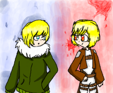 Armin - Yukine (Shingeki no Kyojin = Noragami)