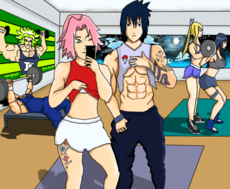 sasuke and sakura gym
