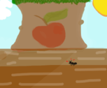 A formiga e a sacola de maçã