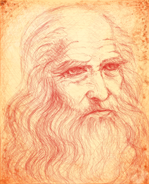 Auto-Retrato de Leonardo da Vinci - Leonardo da Vinci