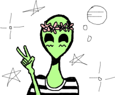 alien hippie