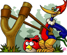 Woody Woodpecker and Red