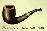 Ceci n'est pas une pipe (Este não é um cachimbo) - René Magritte 