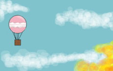 Balão no céu
