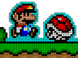 Super Mario. Pixel Art.