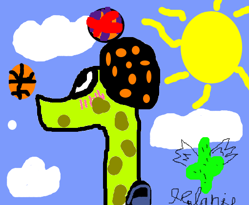 cobra girafa no céu