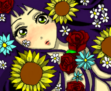 Garota nas Flores