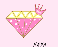 Desenho kawaii diamante