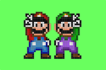 Mario e Luigi Pixel