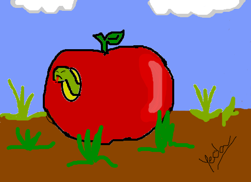 a maçã!