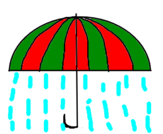 Guarda-chuva com defeito
