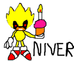Feliz aniversario Super Sonic EXE (DESENHO)