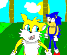 Sonic And Tails In green hill zone