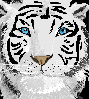 tentei fazer um tigre branco ²