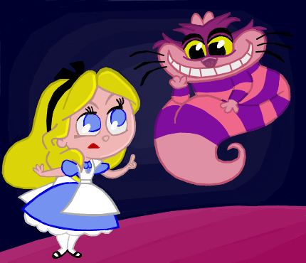Alice e o Gato de Cheshire