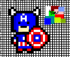 capitão america pixel