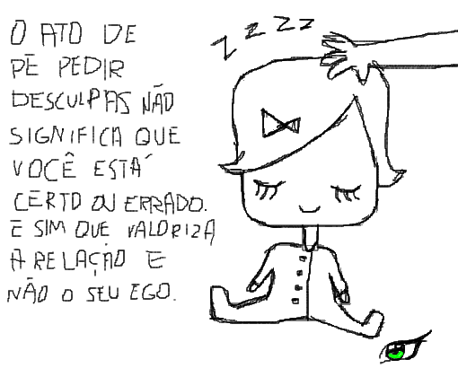 Desenho de desculpa esqueci de assinar o meu nome no meu desenho