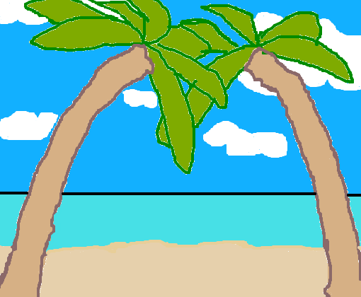 paisagem na praia