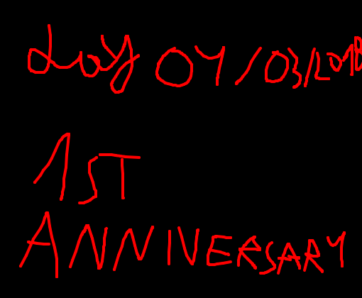Day 04/03/2018 first anniversary
