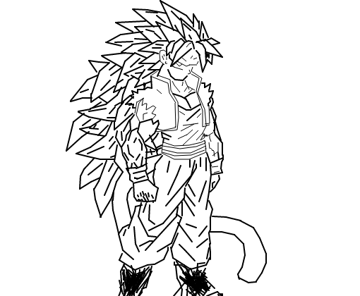 Goku ssj3 - Desenho de ___trunks___ - Gartic