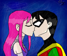 Robin and starfire -Teen Titans
