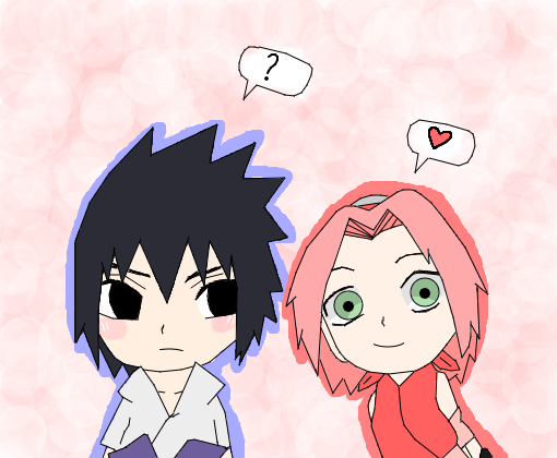 Sasuke e Sakura Chibi