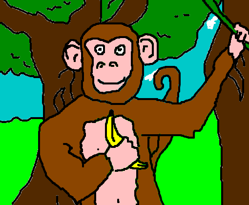 Macaco louco :v - Desenho de _ez - Gartic