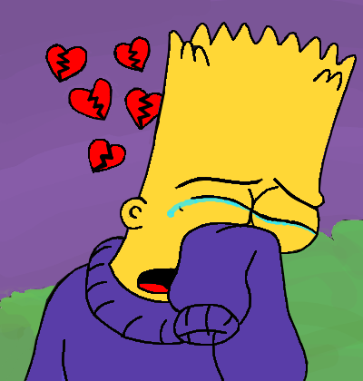 Bart Sad (triste) - Desenho de lost_forever - Gartic