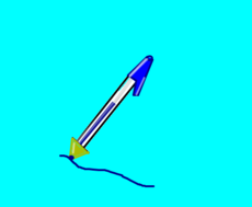 Caneta azul, azul caneta kkk