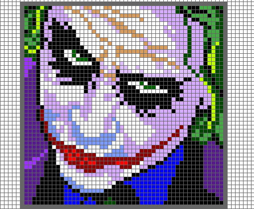 Coringa Pixel - Desenho de chapado567 - Gartic