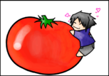 Sasukinho e seu tomatão *-*