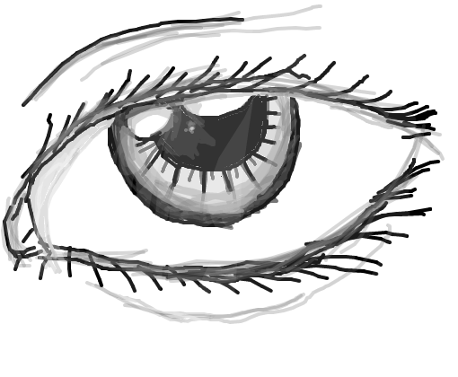 U.U Mestre em  desenhar "Um olho!"