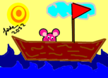 'Rato navegando'