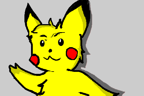 Tentei fazer um pikachu =(