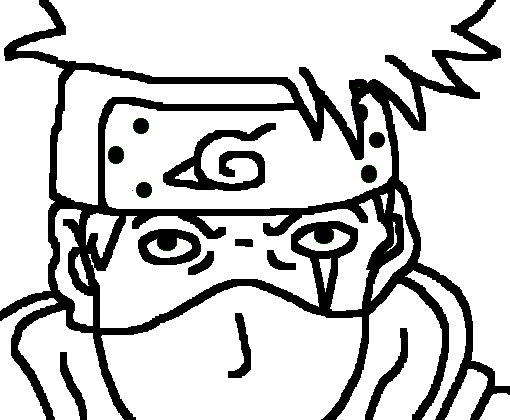 Kakashi Hatake - meu primeiro desenho