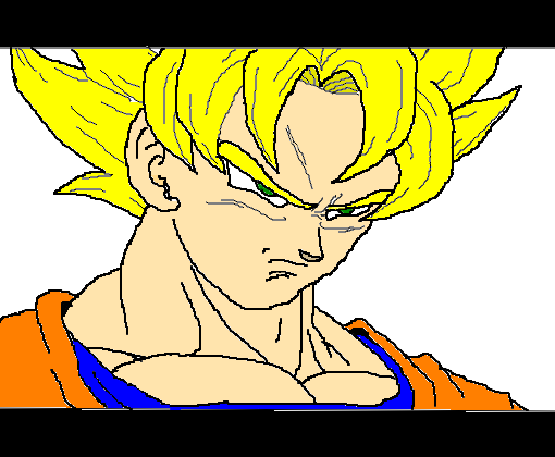 Goku Super Sayajin - Desenho de kushira_hatake1 - Gartic