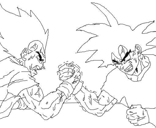 Goku & Vegeta ( Queda de Braço ) Incompleto