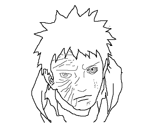 Como desenhar OBITO UCHIHA de Naruto 