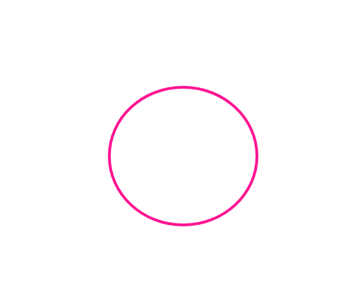 Um círculo rosa