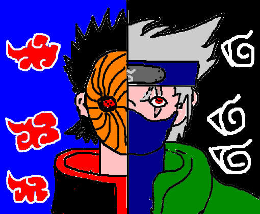 Kakashi e Obito - Desenho de endo_ - Gartic