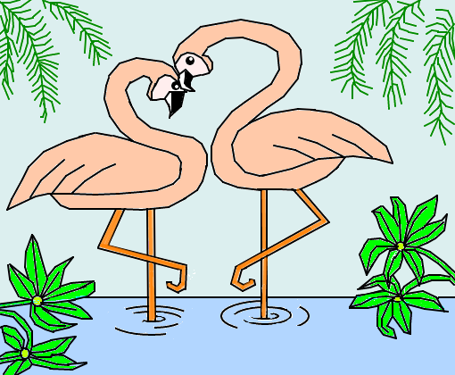 Flamingo Love 