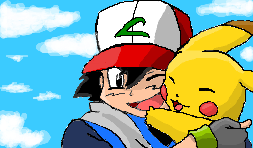 Ash & Pikachu - Desenho de endo_ - Gartic